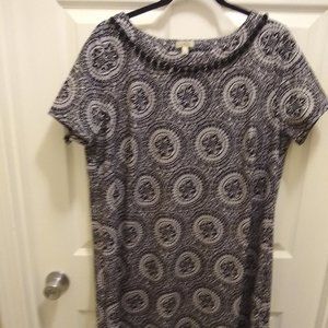 Talbots b/w dress 1X